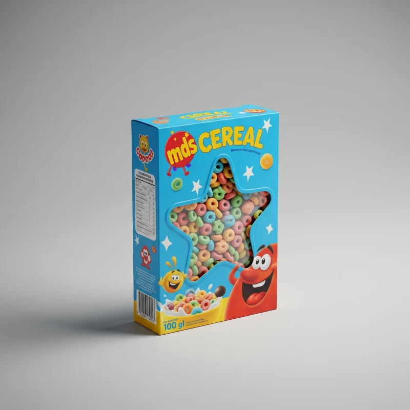 custom cereal boxes with window