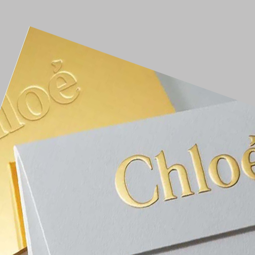 Gold foil stamping